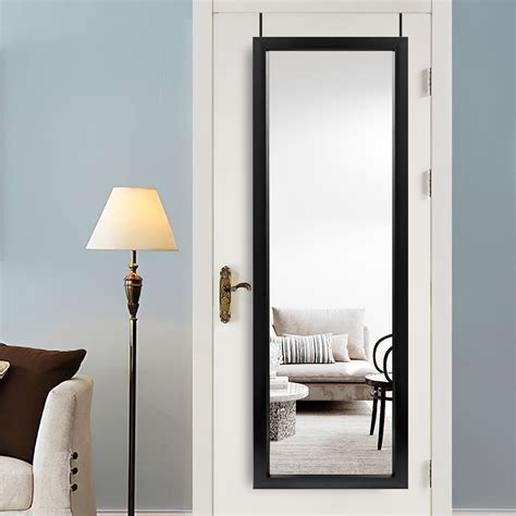 full length door mounted mirror.